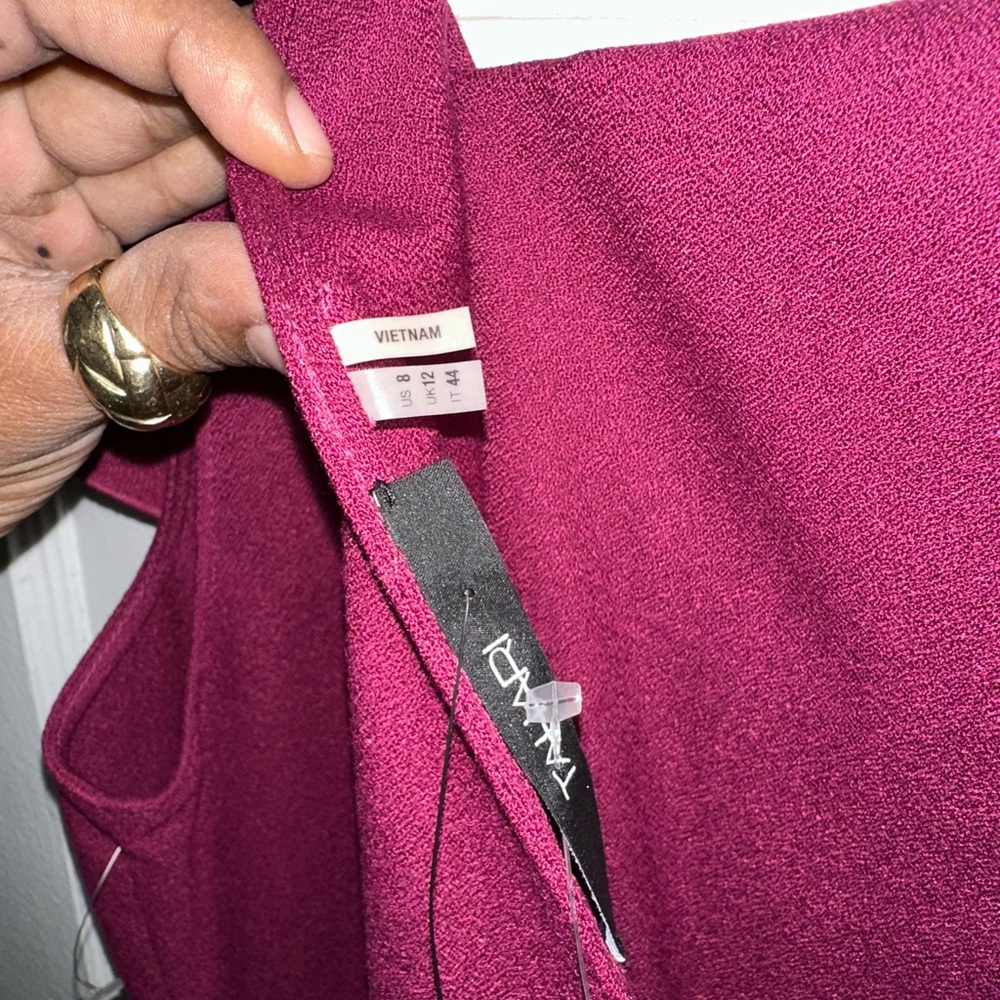 NWT Tahari Ruffle Sheath Dress Cocktail - Picture 3 of 7